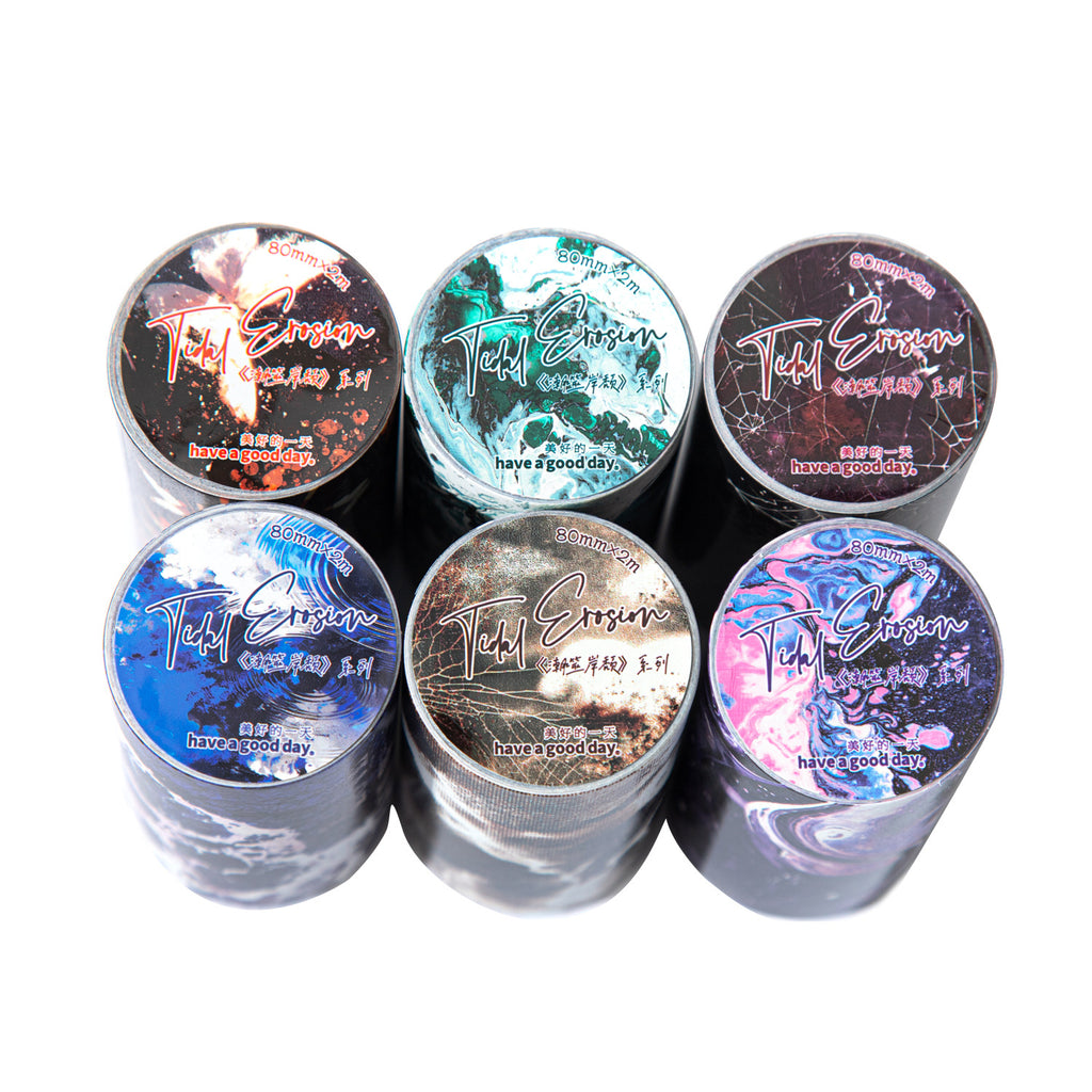 1 Roll Black Gothic Washi Tape CSAT