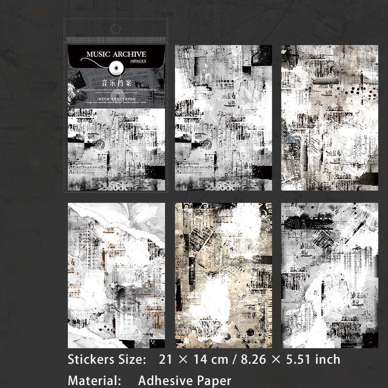 10 Pcs Vintage Junk Journal Stickers BBDA