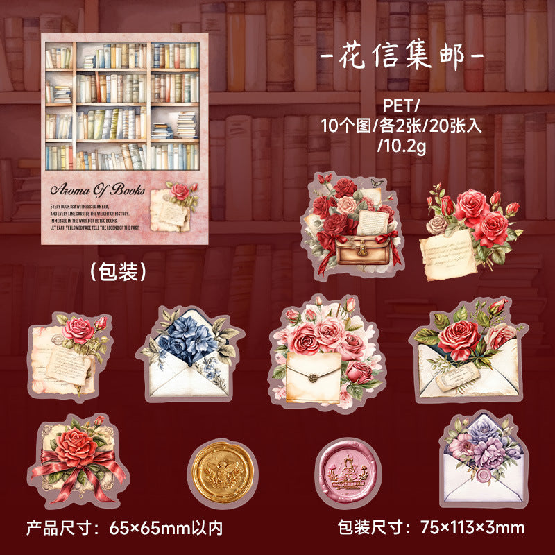 20 Pcs Reading Bookish Stickers SXLY