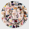 50Pcs Playful Monster Friends Vinyl Stickers LBB05