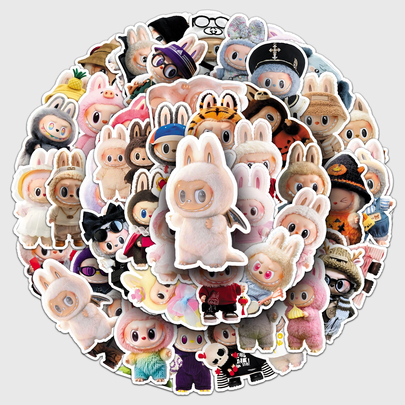 50Pcs Playful Monster Friends Vinyl Stickers LBB05