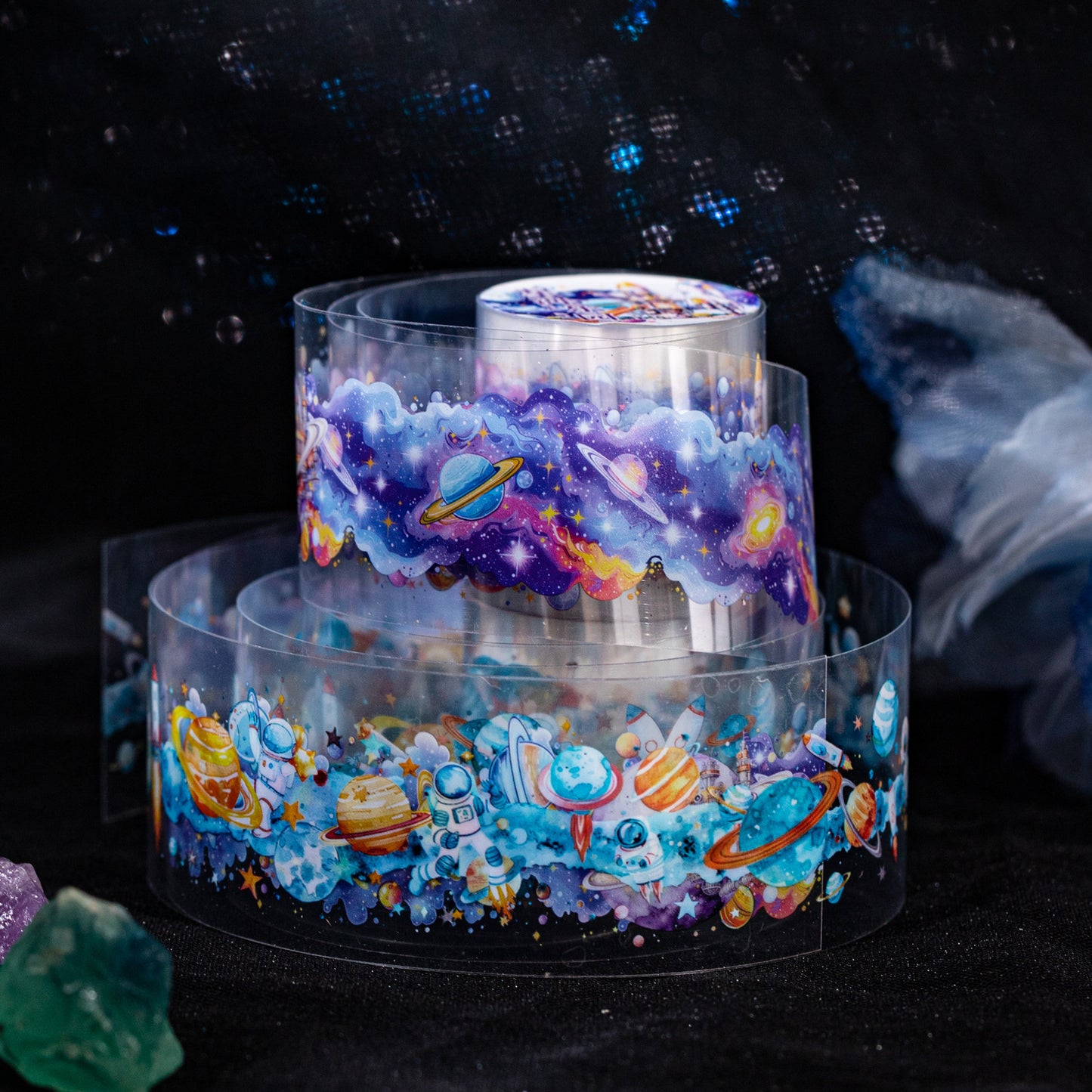 1 Roll Galaxy Themed PET Tape XHGT