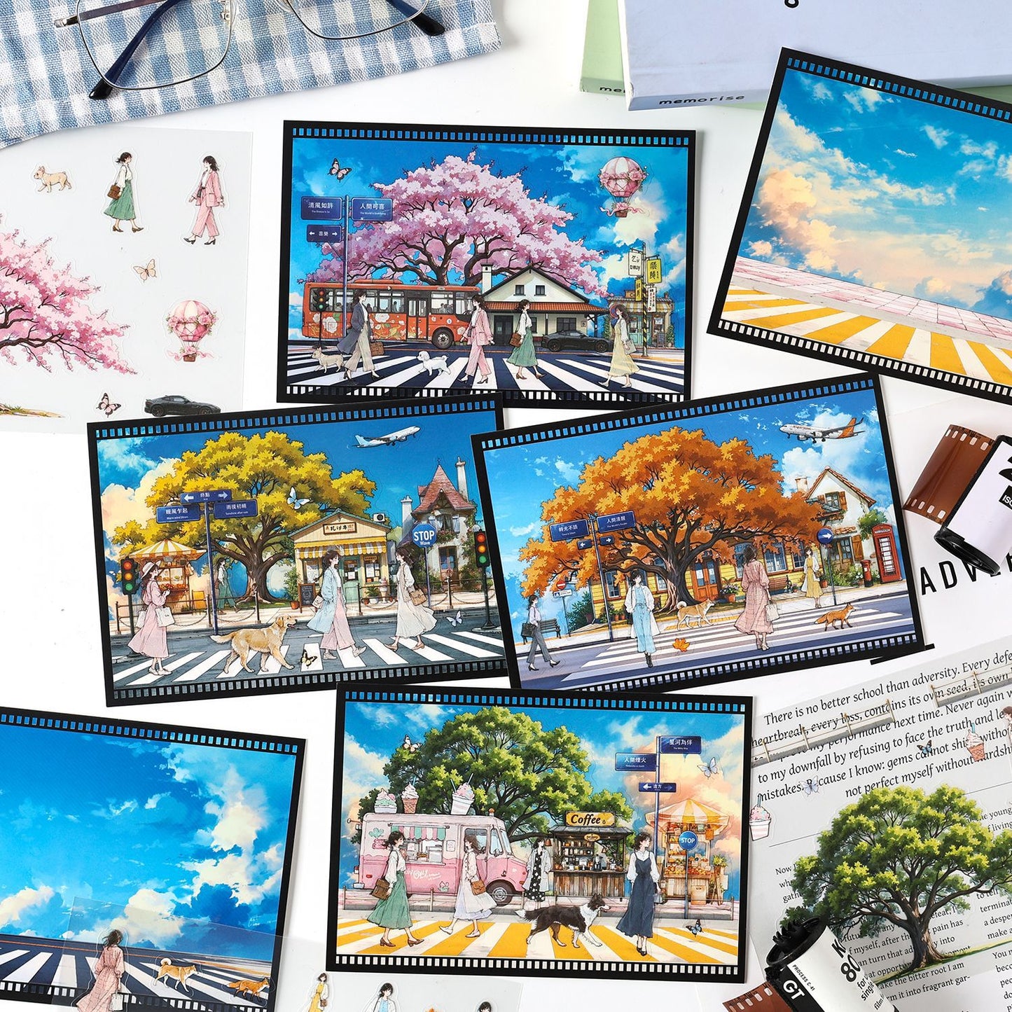 Seasonal Stree DIY Stickers Kit SGMY