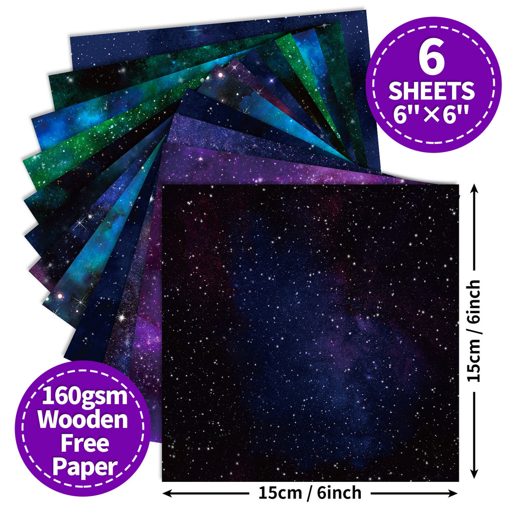 6 inch Galaxy Scrapbook Paper Pad PA309