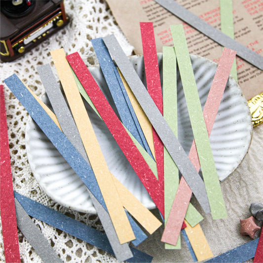 60 Pcs Long Strip Scrapbook Paper HYSJ