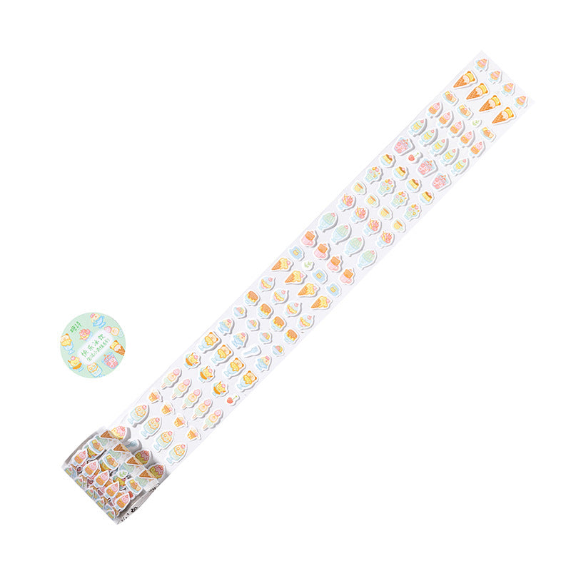 1 Roll PET Tape Emoji Stickers SHXBQ