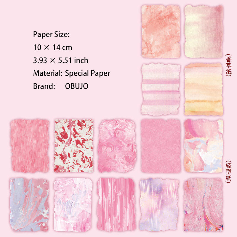 24 Pcs Embossed Scrapbook Paper YRLG