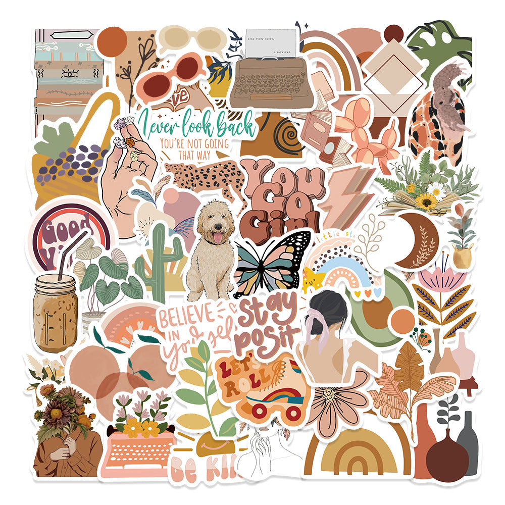 50PCS Boho Waterproof Vinyl Stickers BHO03