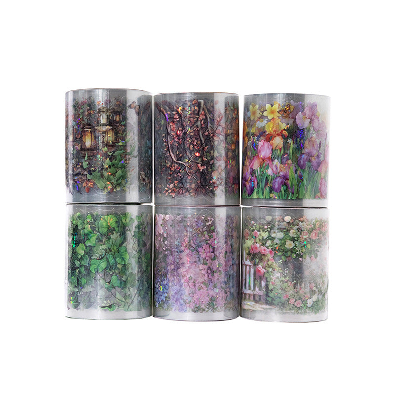 1 Roll Holographic Glitter PET Flower Tape SYHZ