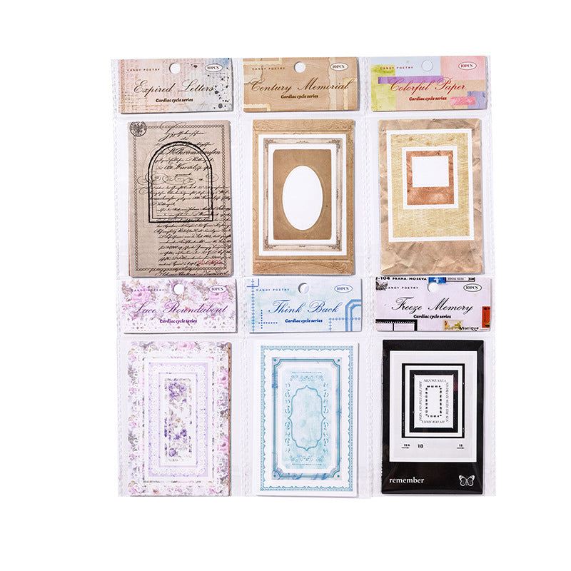 10 Pcs Border Frame Stickers XDXH