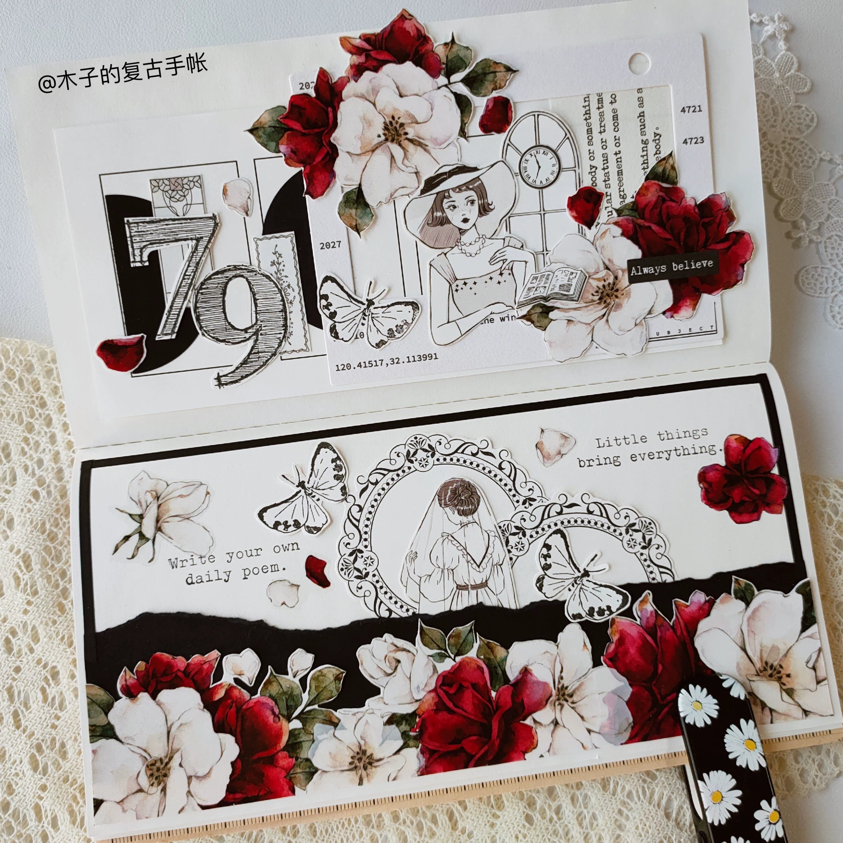 Floral Decorative Tape Rolls- Ignited Solstice