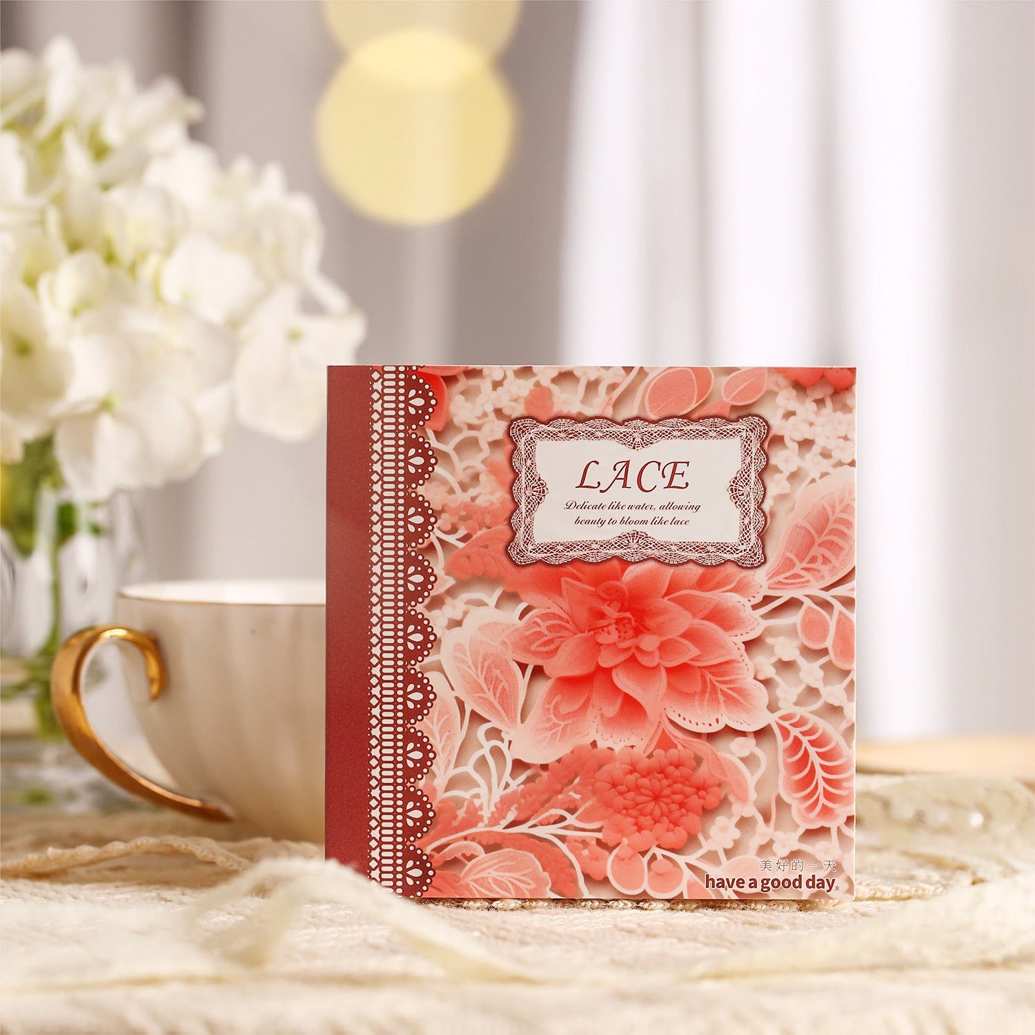 30 Pcs Lace Theme Scrapbook Paper HBLS