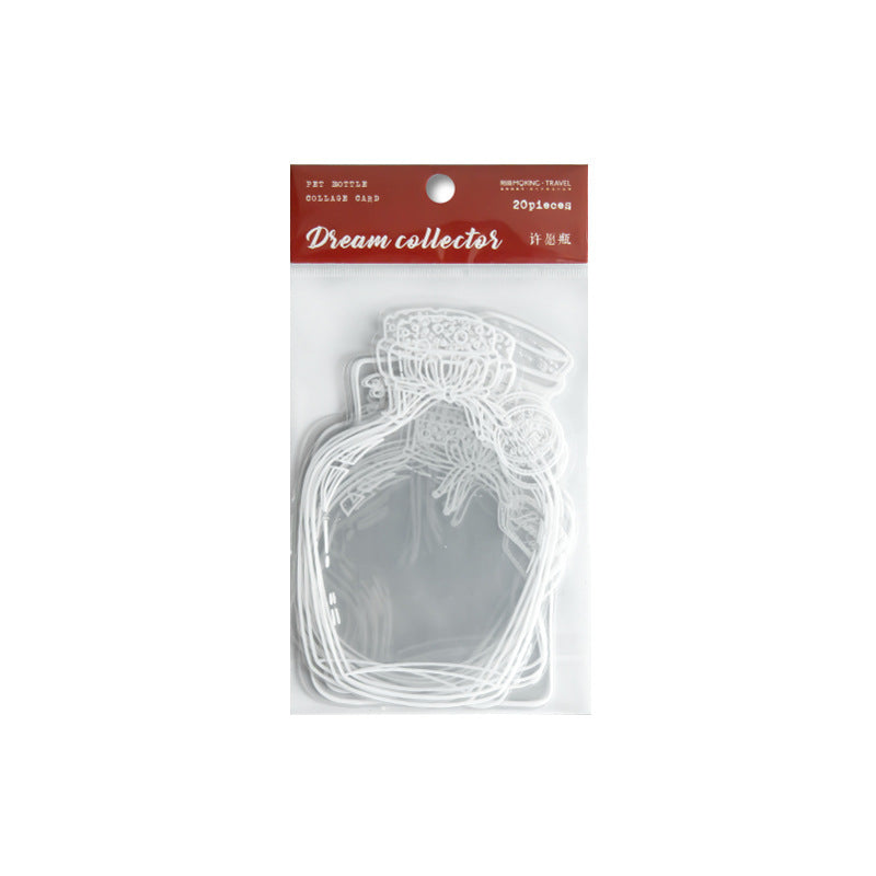 20 Pcs Bottle PET Stickers MXSCJ