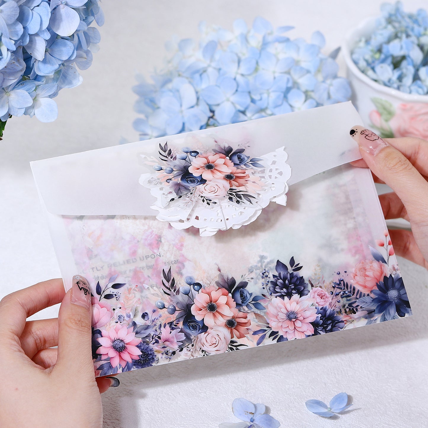 20 Pcs Flower PET Stickers JMHJ