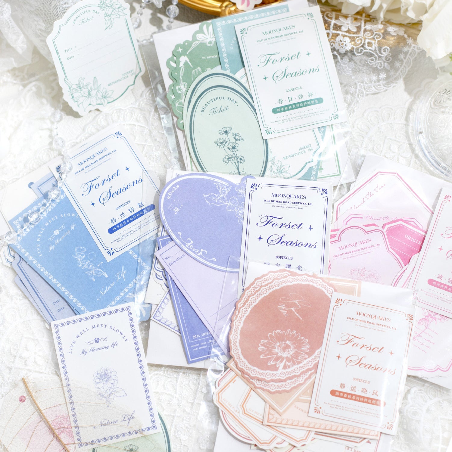 30 Pcs Nature Notepad Paper SJSL