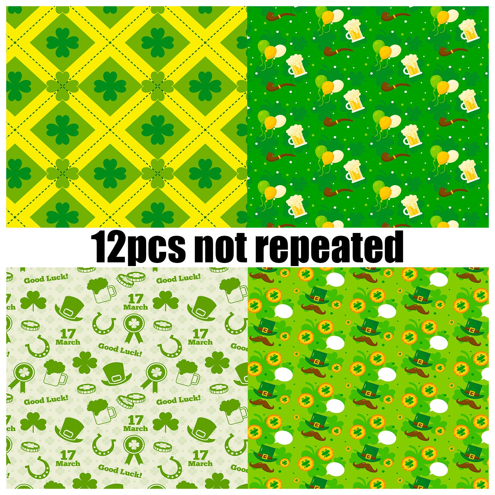 6 inch St. Patrick's Day Scrapbook Paper Pad PA758