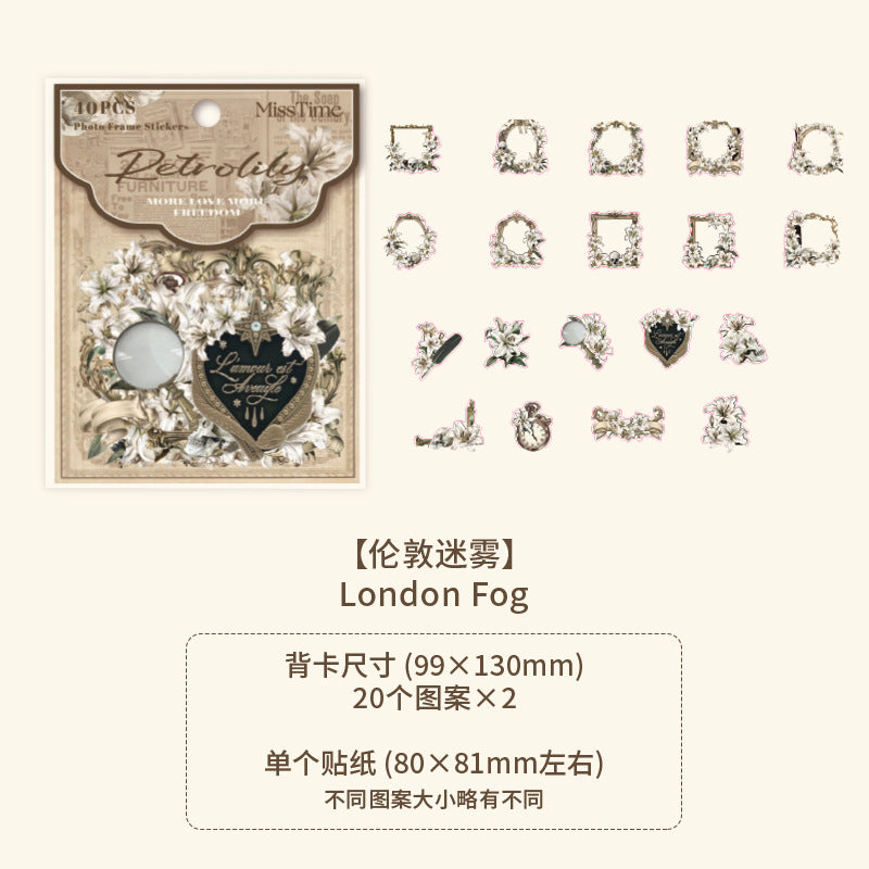 40 Pcs Vintage Collage Stickers YWHDMM