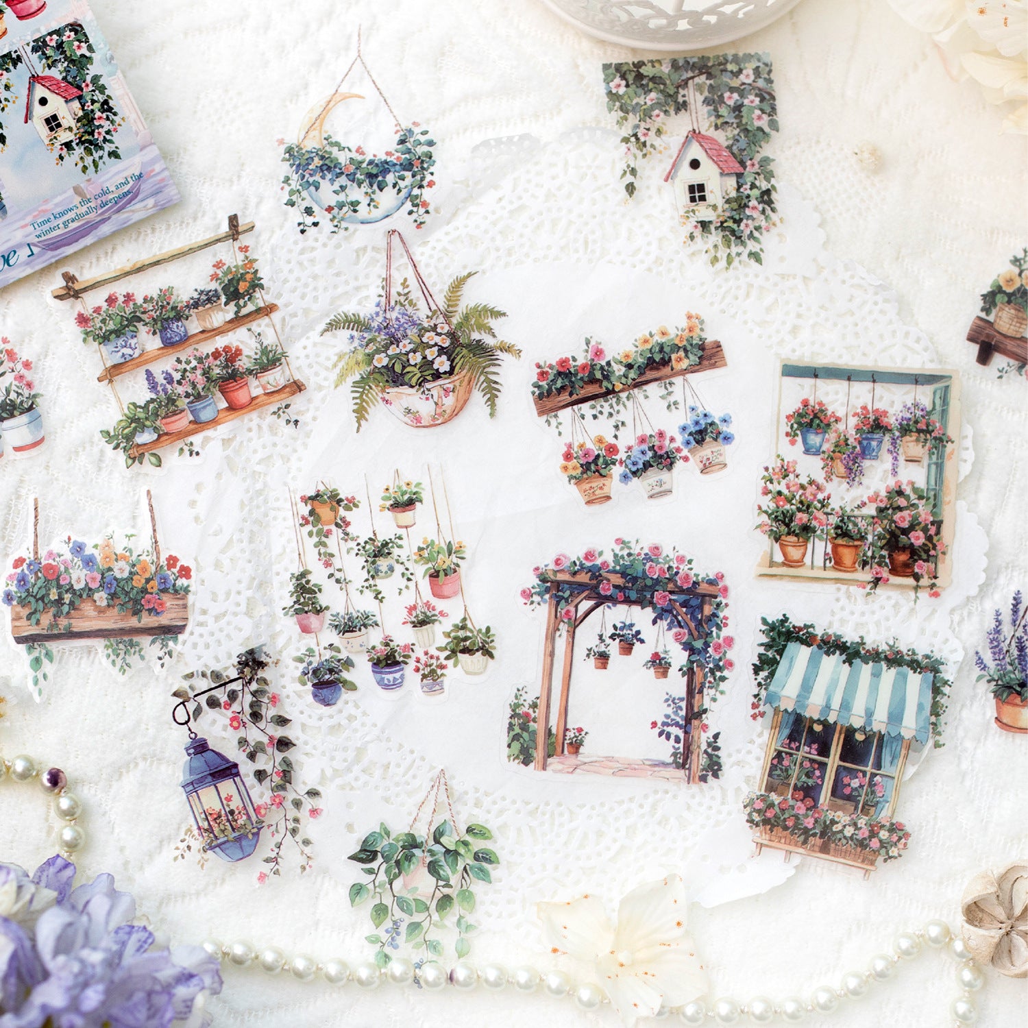 30 Pcs Garden Theme PET Stickers TYMW
