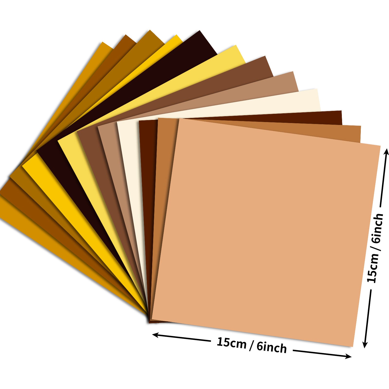 6 inch Coffee Brown Scrapbook Paper Pad PA370