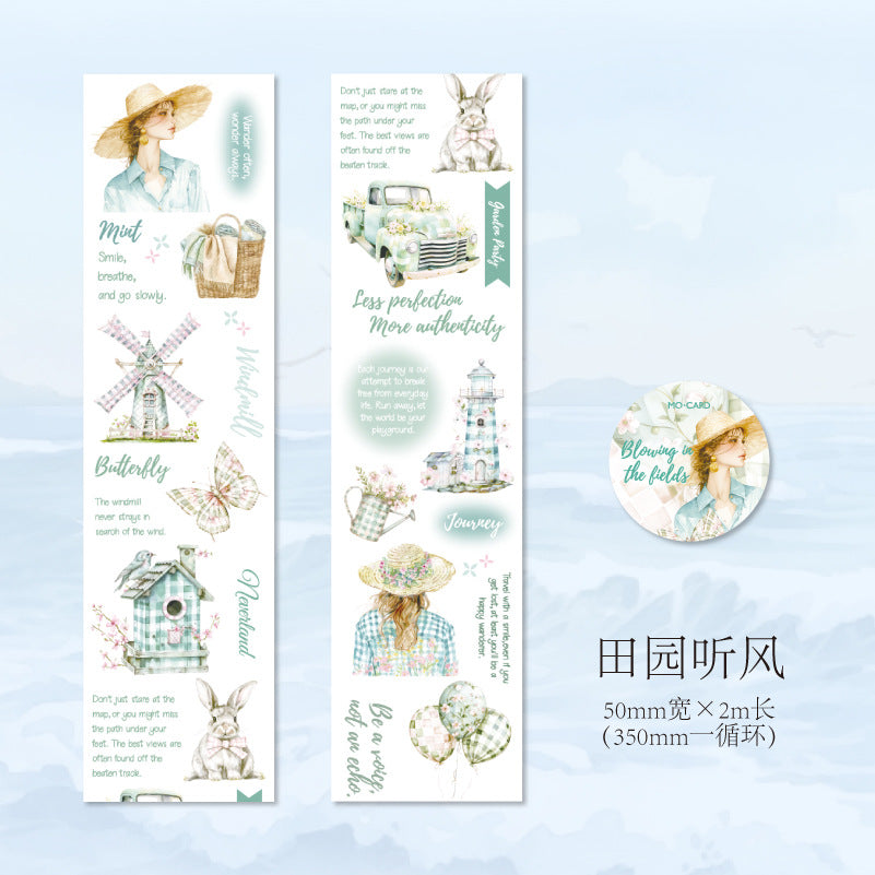 1 Roll Travel Themed Washi Tape YYLX