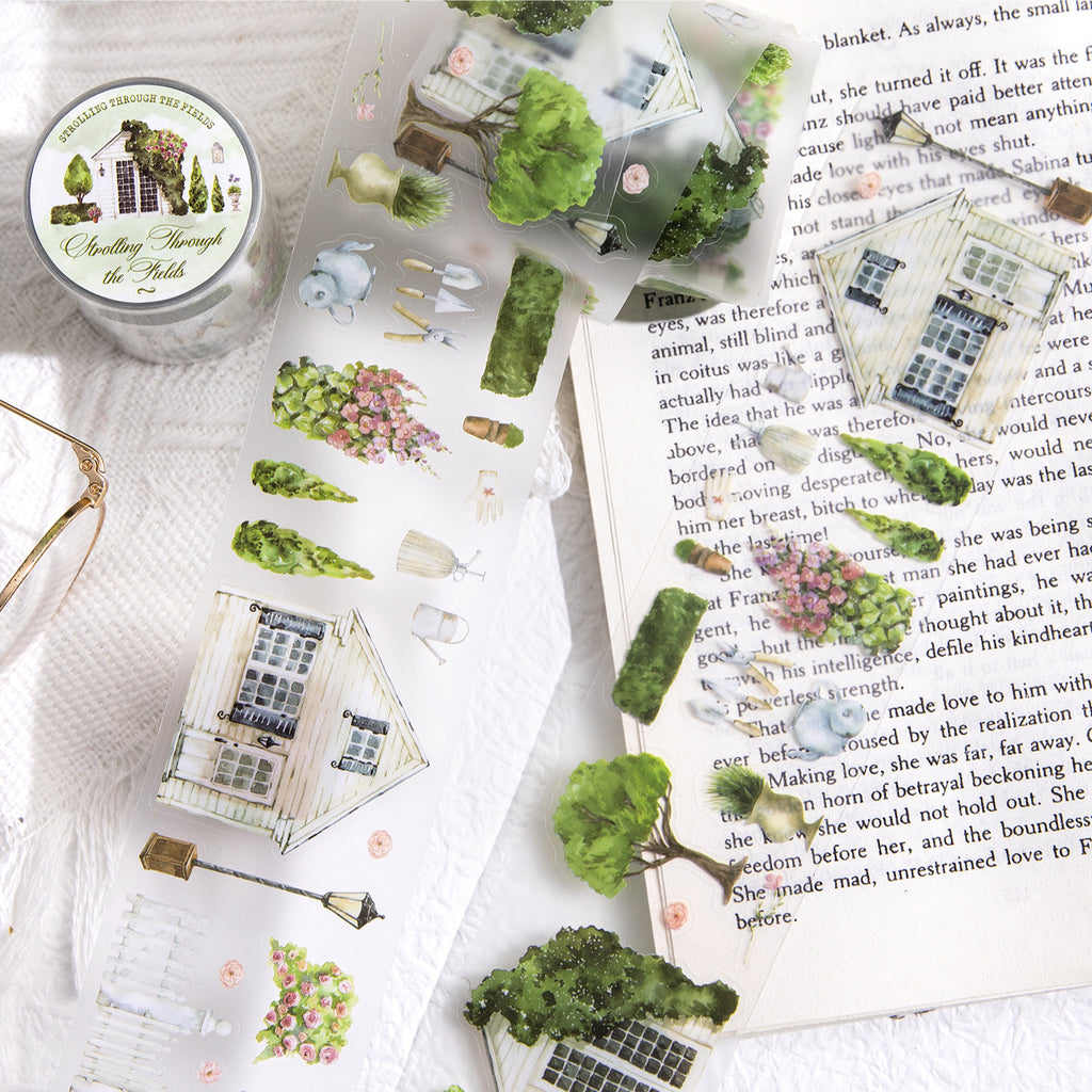 1 Roll Country House PET Stickers Tape TYMB
