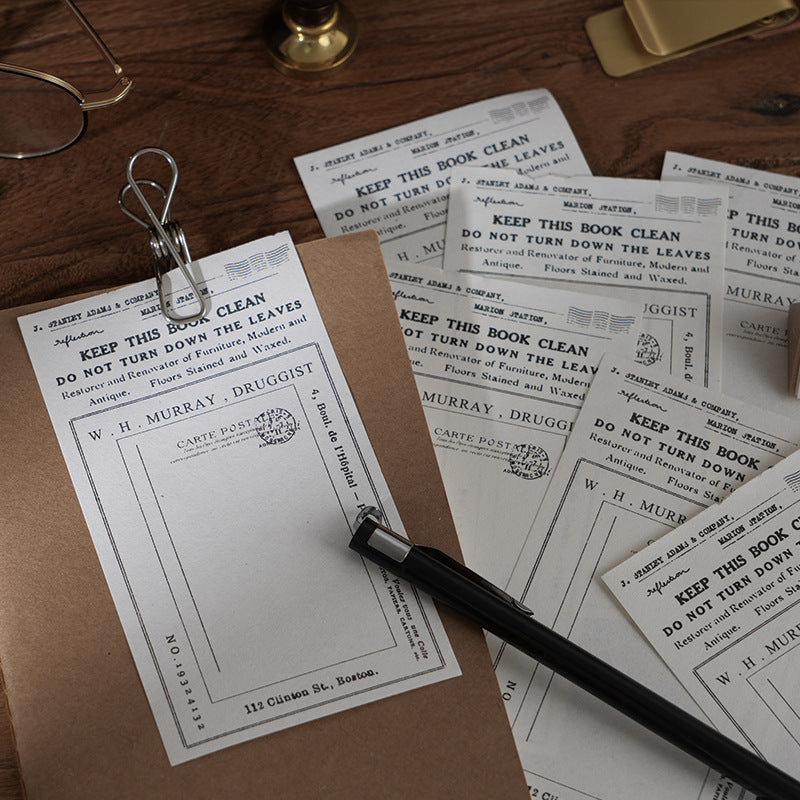 100 Pcs Vintage Notepad Paper CYXJ