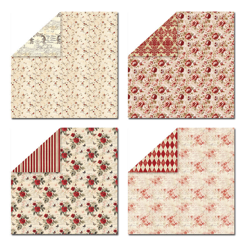 12 Inch Scrapbook Paper Pad for Craft PA076