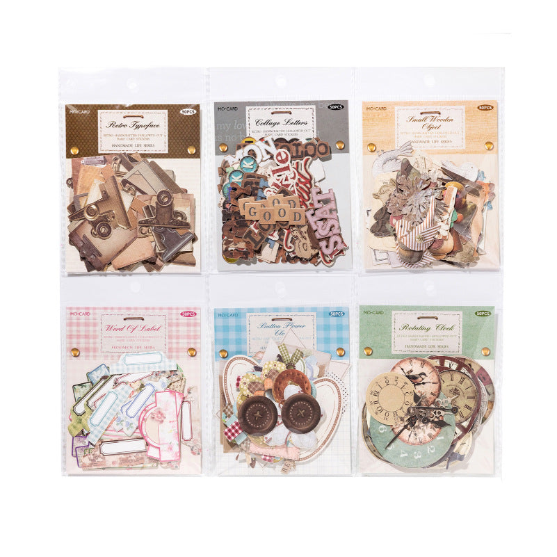 50 Pcs Vintage Gadgets Junk Journal Stickers SZSH