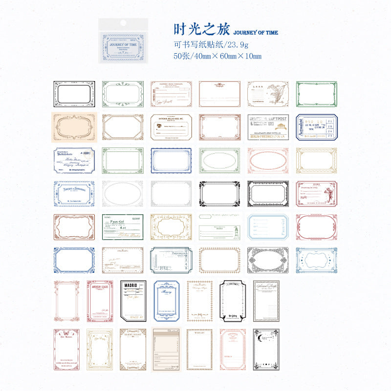 50 Pcs Notepad Stickers Book BKSJC