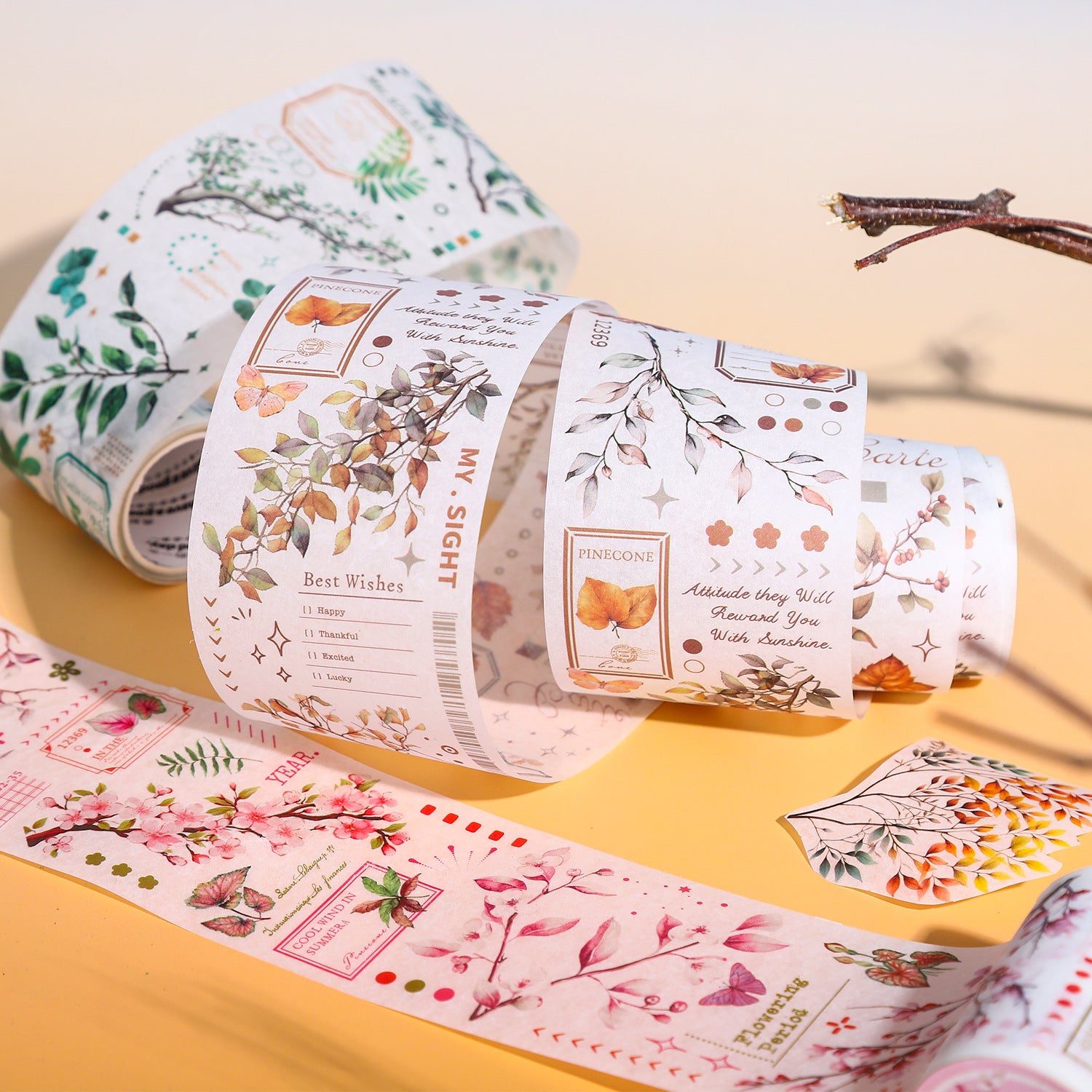 1 Roll Branches Washi Tape ZYSJ