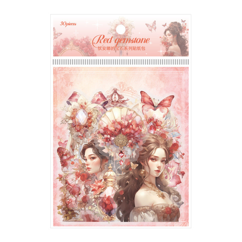 30 Pcs Creative PET Stickers DANBS