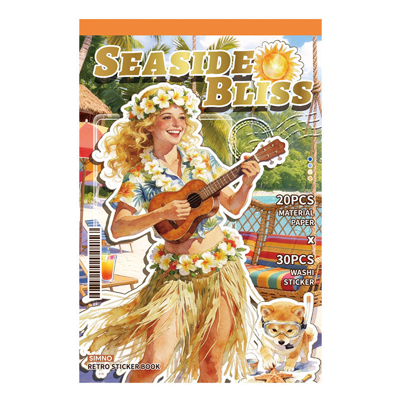 A5 Mixed Material Sticker Book - Seaside Bliss