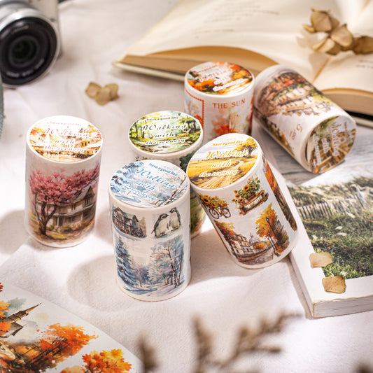 1 Roll Seasonal Landscape Washi Tape YFJTX