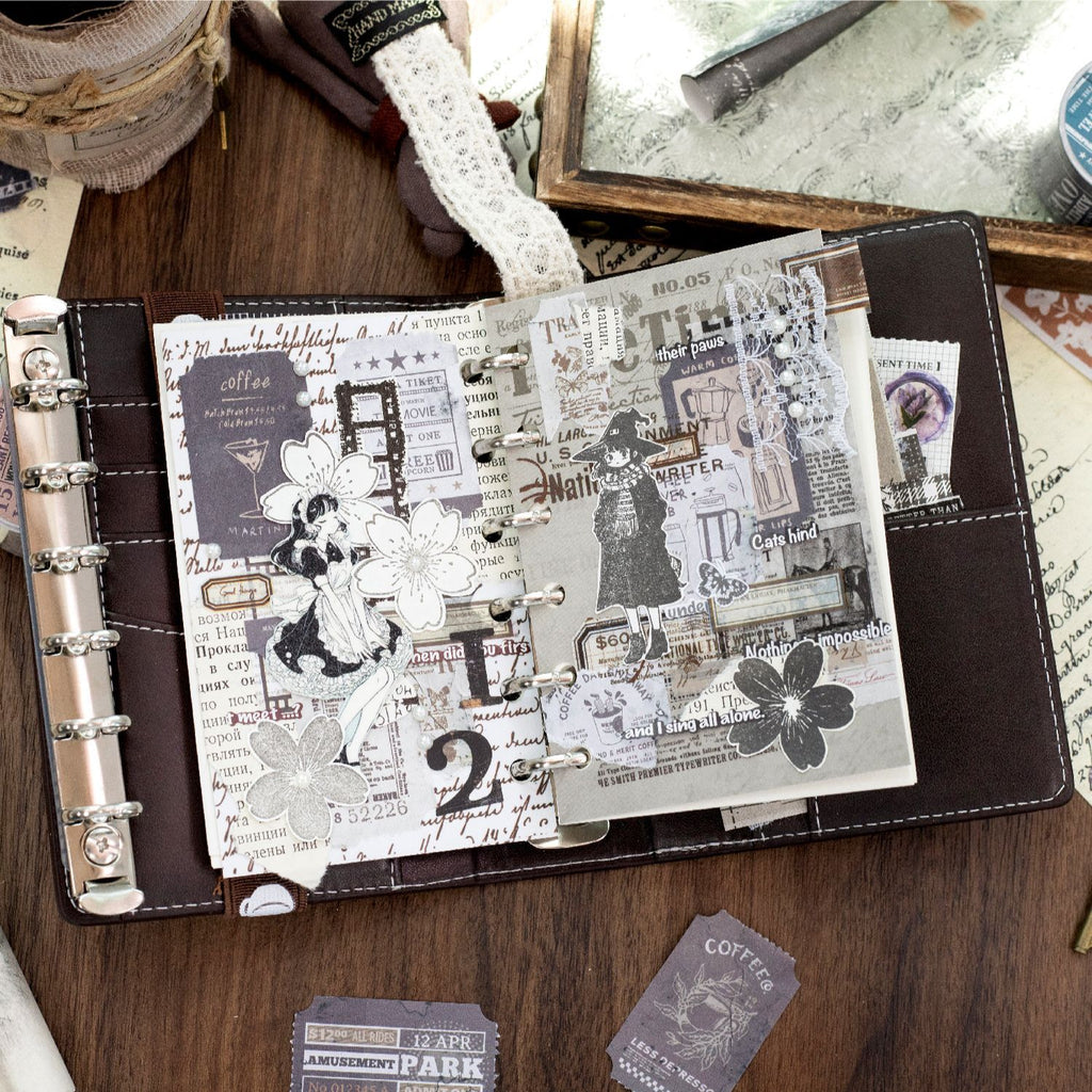 1 Roll Vintage Tickets Stickers XHPJ