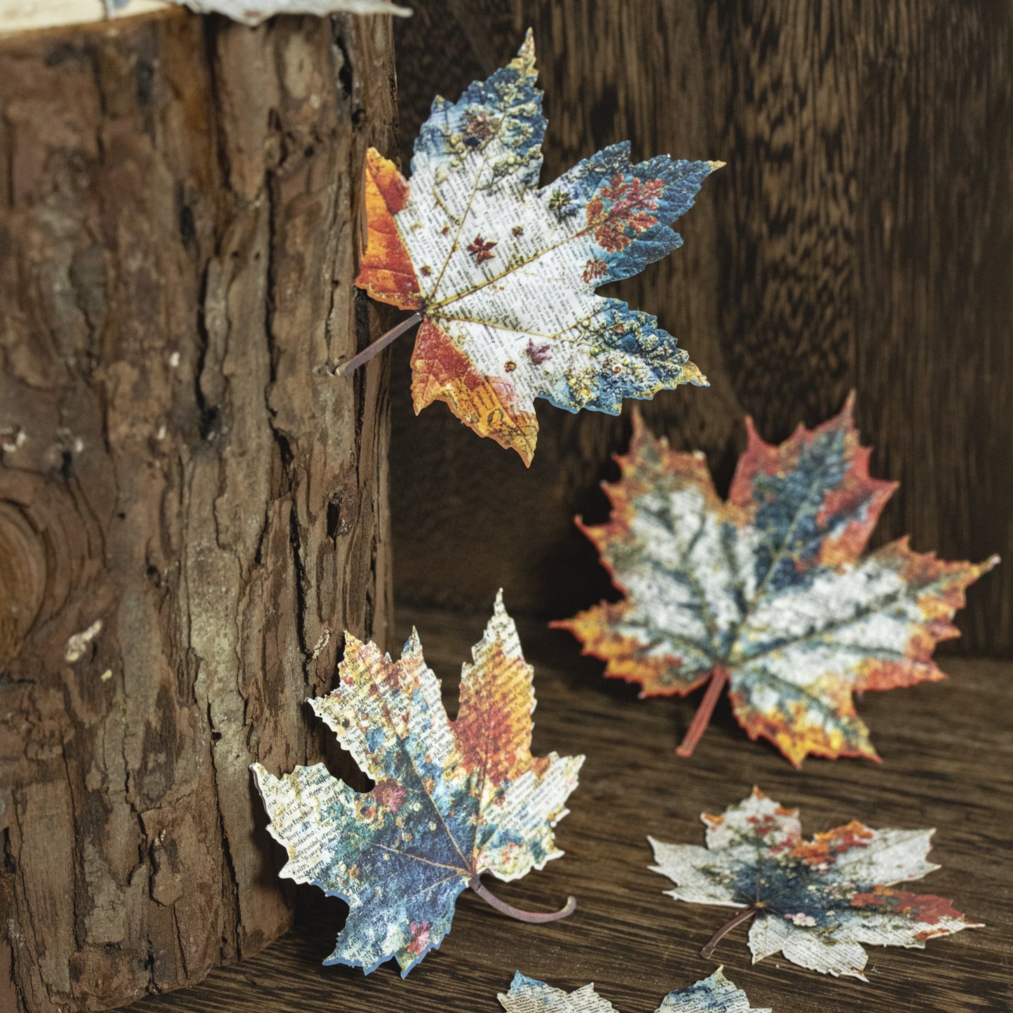 10 Pcs Natural Handmade Themed Stickers SZYQ