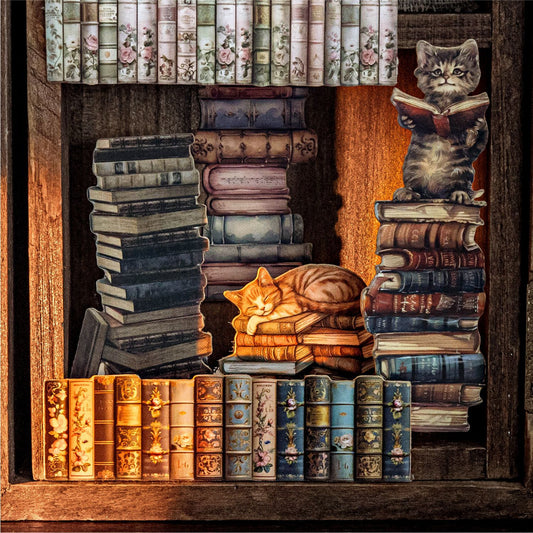 2 Sheets Reading Boolish Cardstock Stickers SJCLS