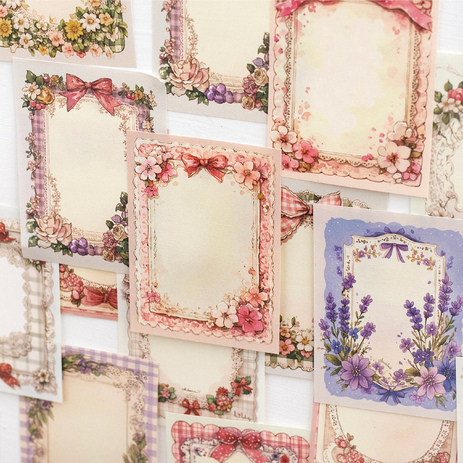 50 Sheets Floral Scrapbook Paper JLCR