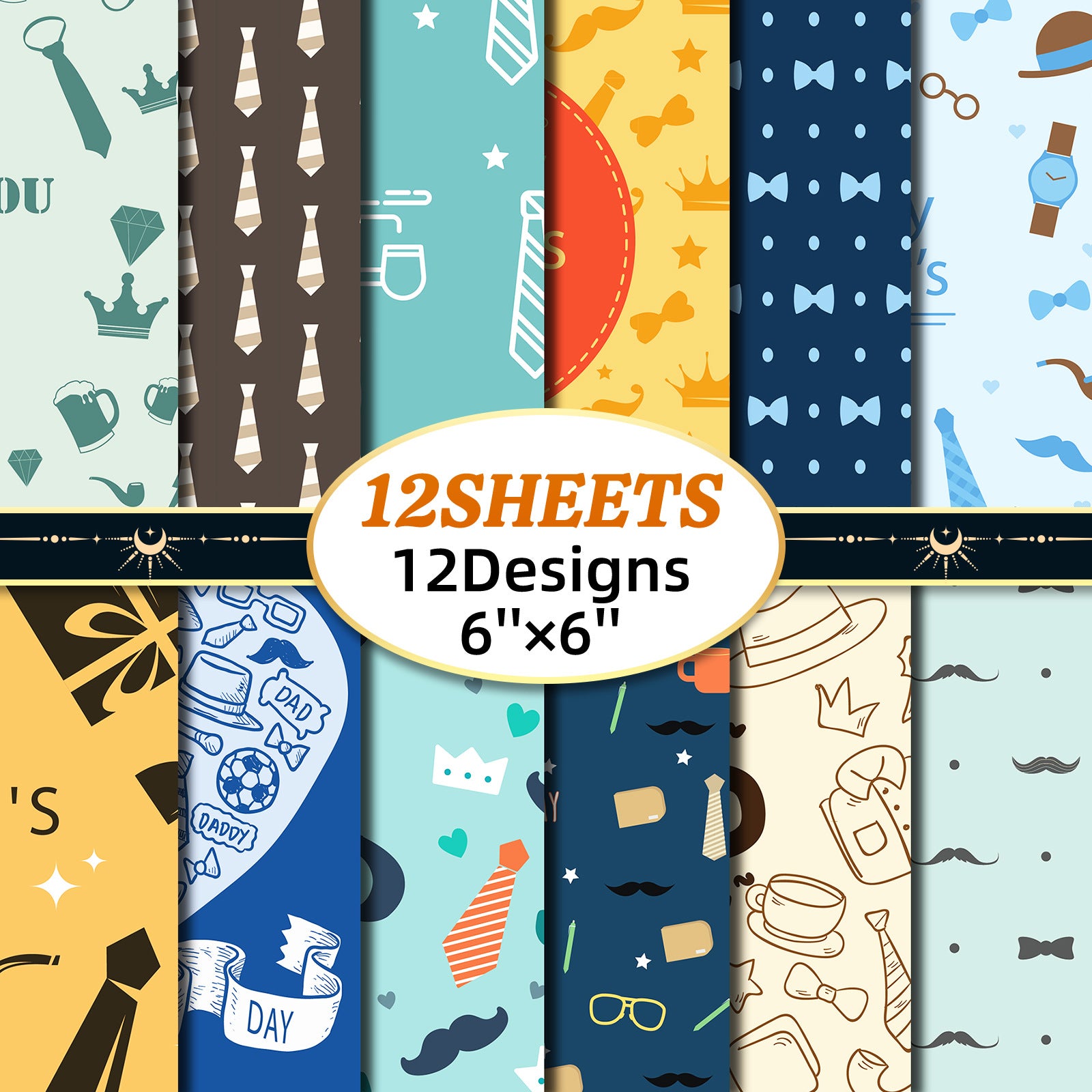 6 inch Father's Day Scrapbook Paper Pad PA798