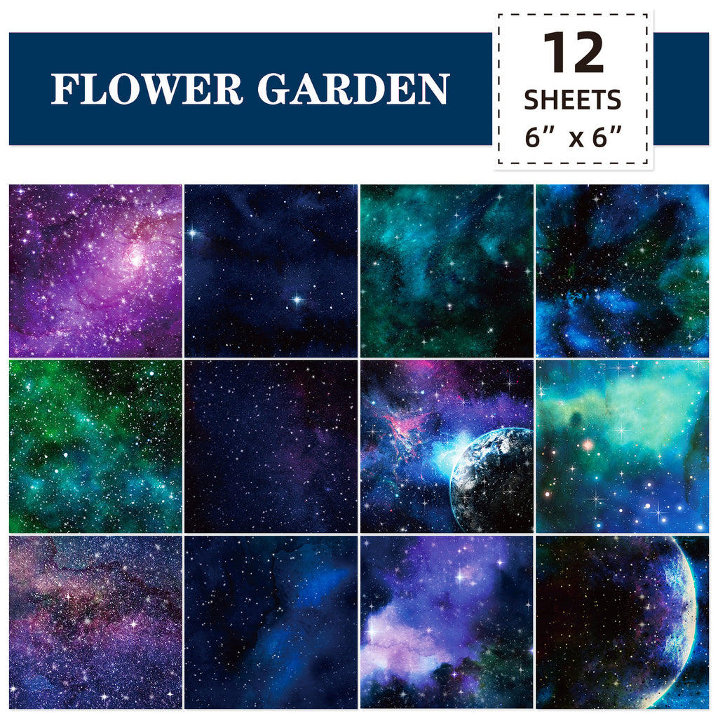 6 inch Galaxy Scrapbook Paper Pad PA309