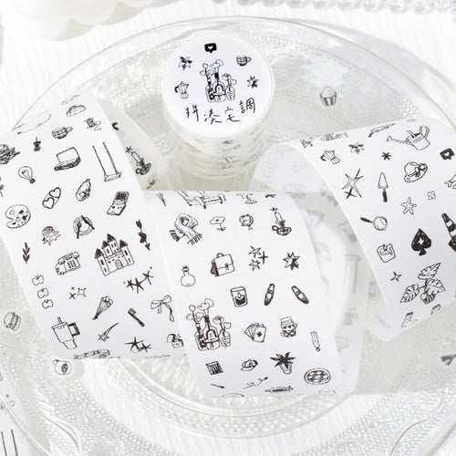 1 Roll Cute Planner Stickers Tape MNTY