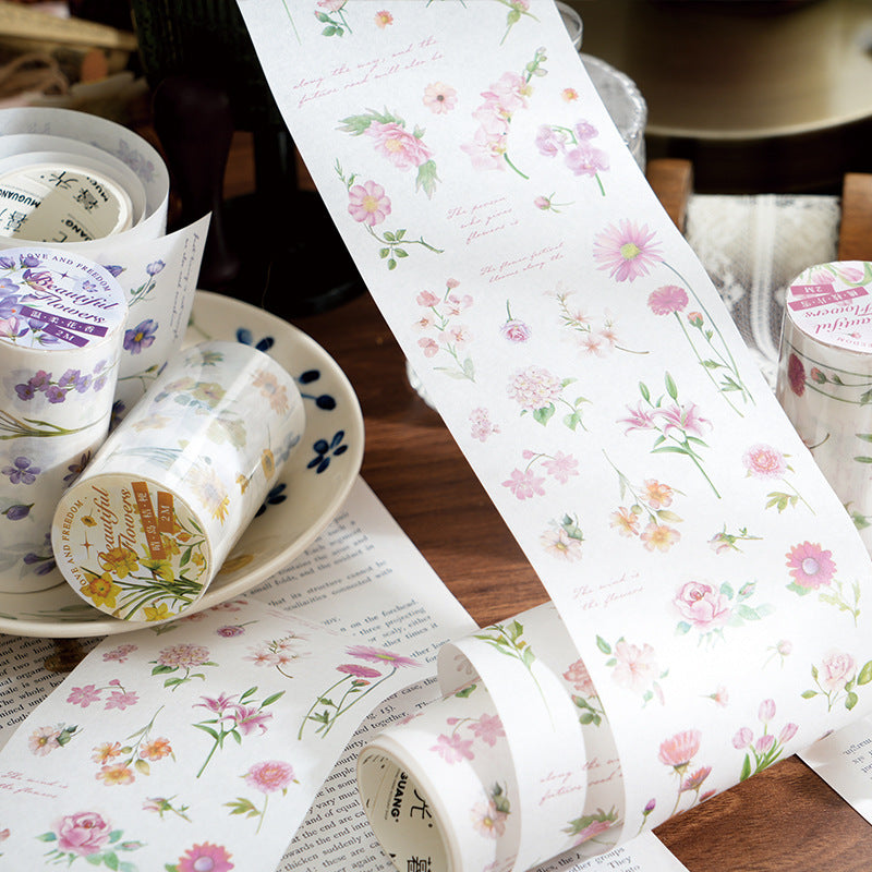 1 Roll Botanical Washi Tape FCHY