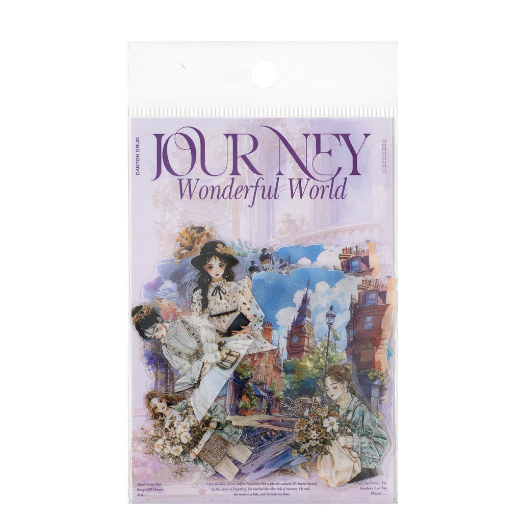 30 Pcs Travel PET Stickers QMSJZL