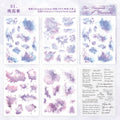 10 Sheets Watercolor PET and Washi Stickers SCLM
