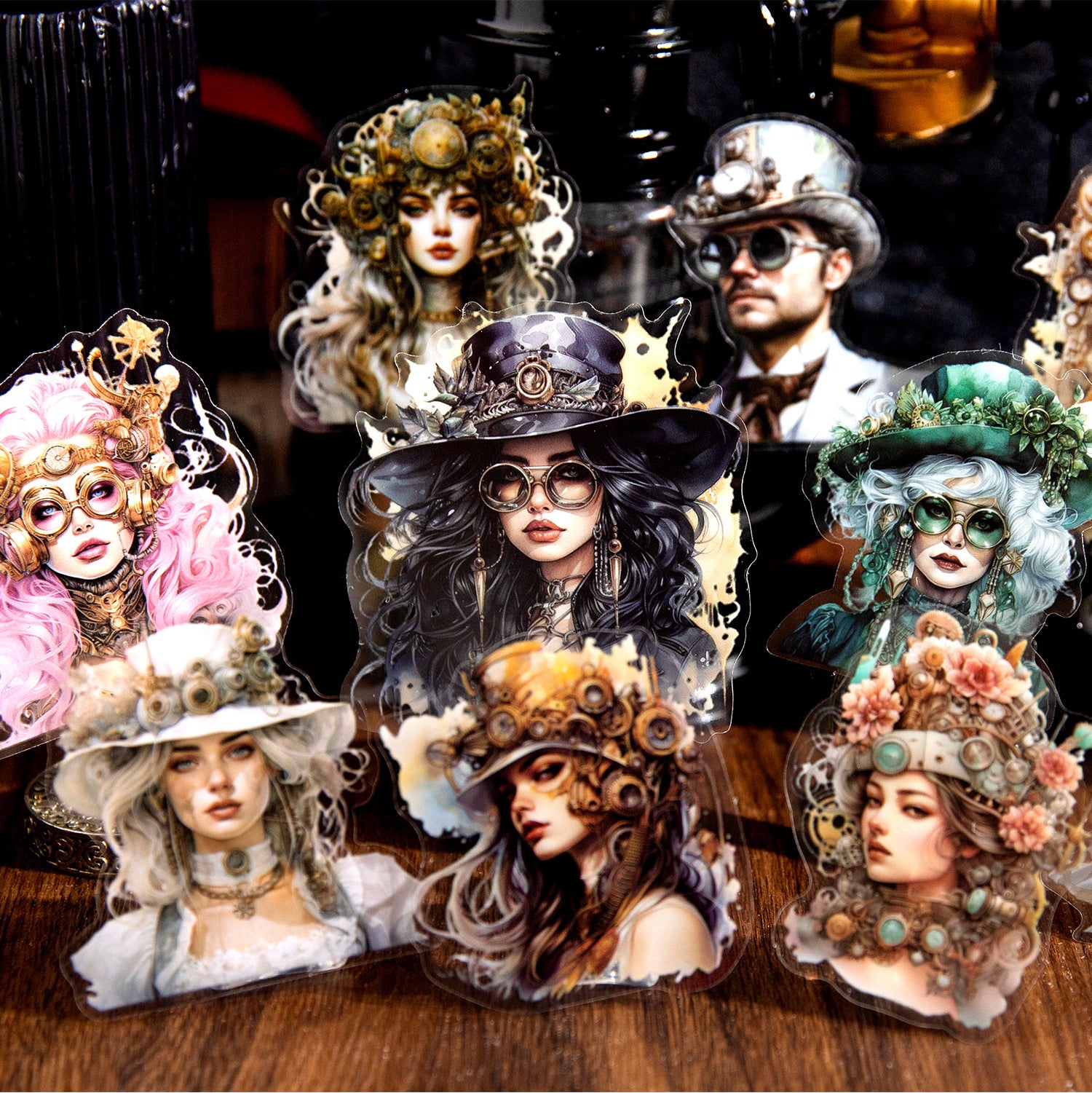 20 Pcs Old Time Stickers ZQGD