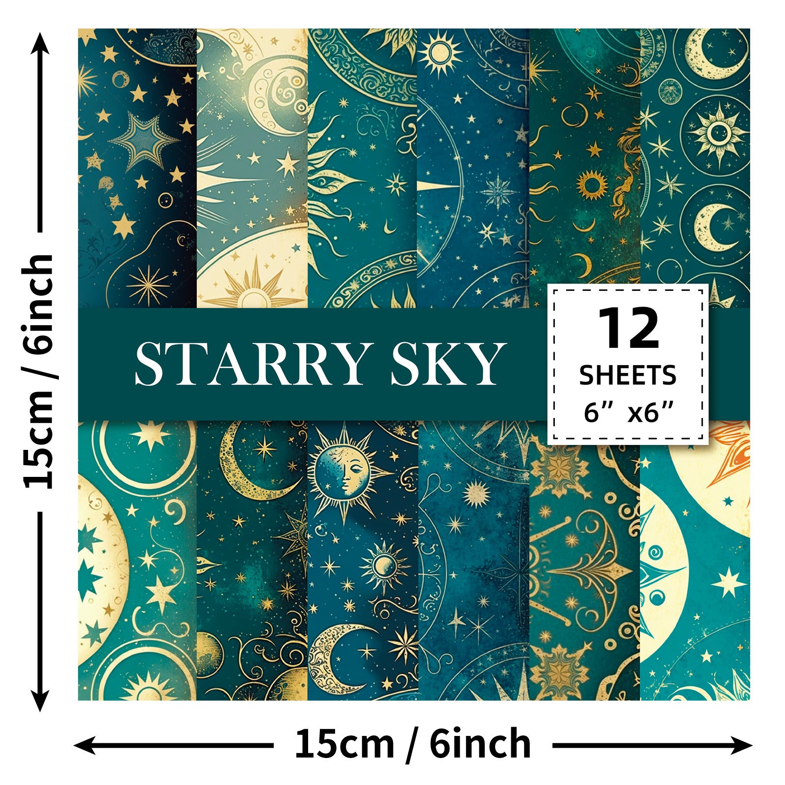 6 inch Tarot Starry Sky Scrapbook Paper Pad PA310
