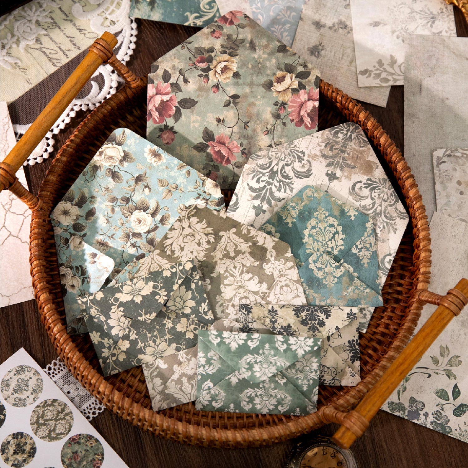 24 Pcs Envelope and Stickers Kit LSDY