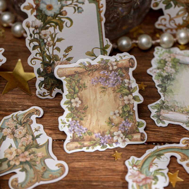 100 Pcs Floral Letter Stickers DYZY