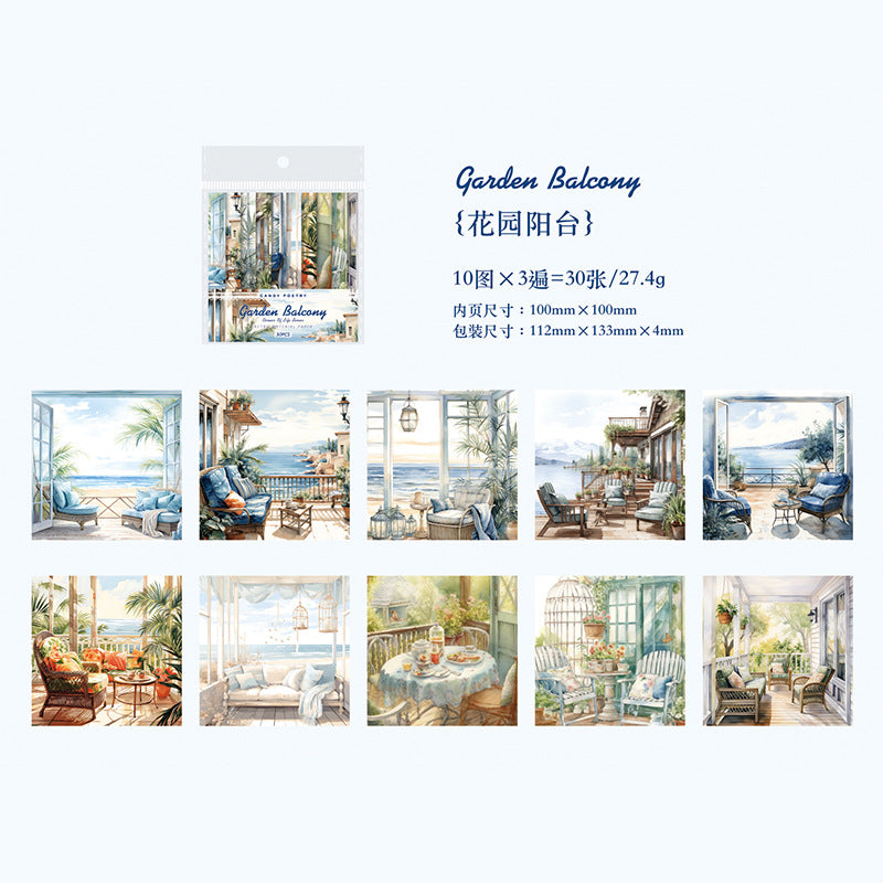 30 Pcs Life Style Scrapbook Paper SHJL