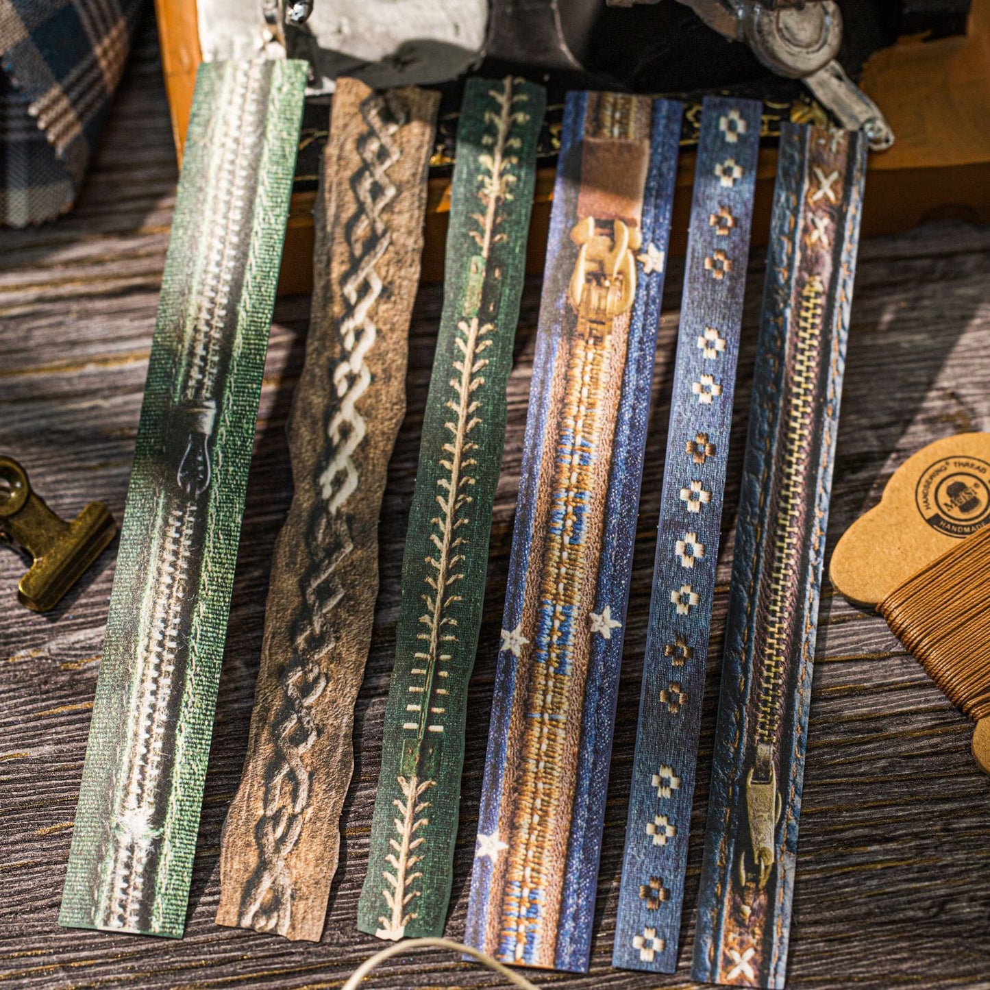 30 Pcs Fabric Themed Jouranl Stickers ZYMX