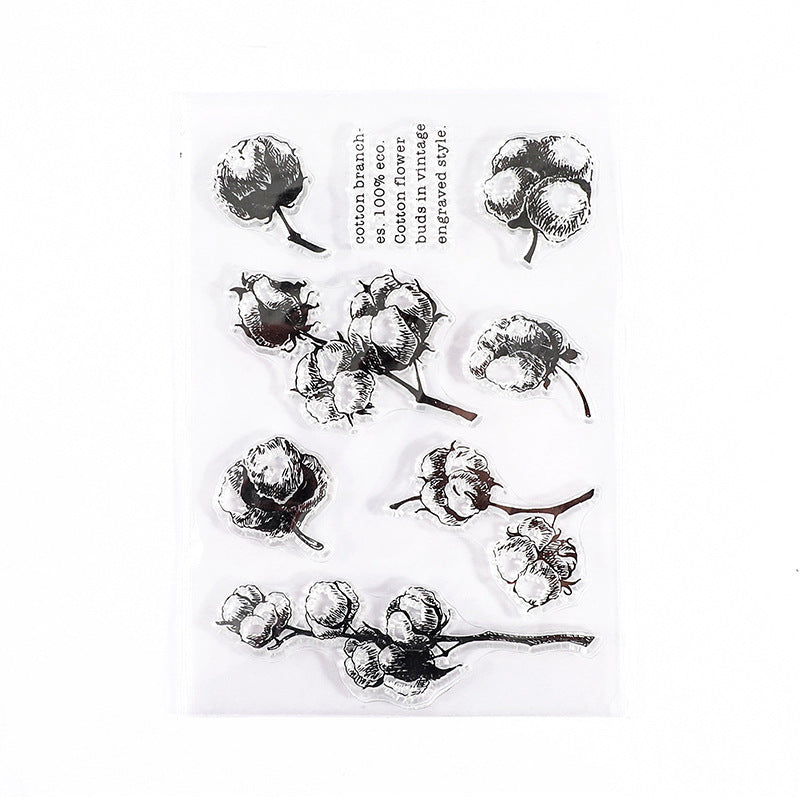 Clear Silicone Stamp Set - Cotton